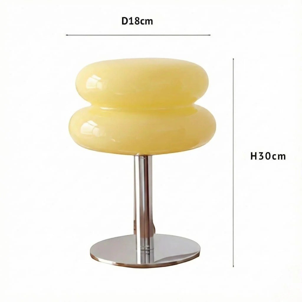 Bauhaus Yellow Glass Table Lamp - Image 10