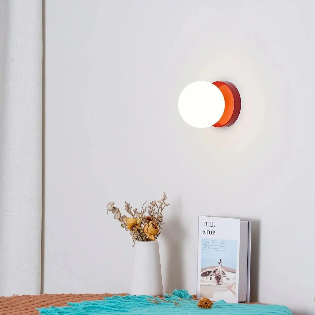 Nordic Spherical LED Wall Lamp - Iron Base - Image 14